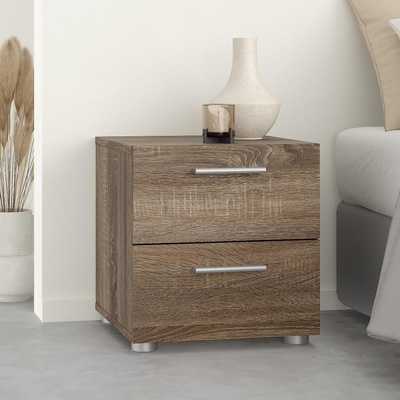 Нощно шкафче Pepe с 2 чекмеджета Трюфел