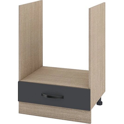 ИРИМ Долен кухненски шкаф за вградена фурна Сити МФ-Карбон мат-11-36 60 см