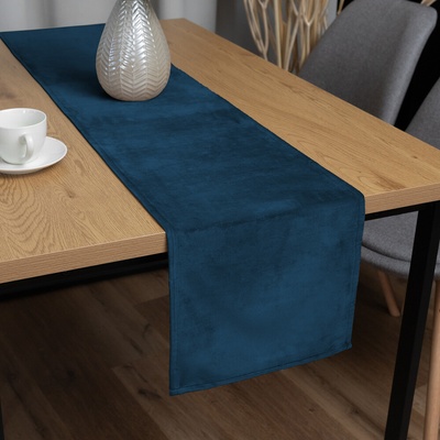 Biante Zamatový behúň Velvet Prémium SVP-028 Petrolejovo modrý 35x120 cm