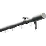 GARDINIA КОРНИЗ РАЗТЕГАЕМ gardinia ПАРОС 100-190см СРЕБРО (36195)