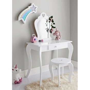 Prehozynapostel toaletný stolík Detský na maľovanie v bielej farbe ALLTS-PHO397-MIR-WHITE Biela