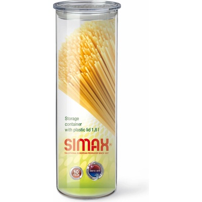 Simax Sklenená dóza s plastovým vekom 1,8 l