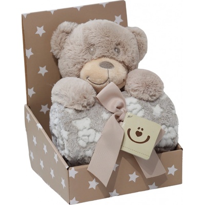 Bobobaby Deka dětská a hračka medvídek dárková sada – Zboží Mobilmania