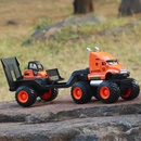Maisto Builder Zone Quarry Haulers with Street Loader Orange 1:32