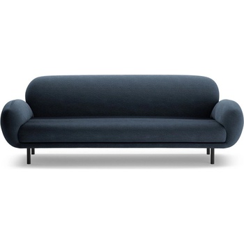 Micadoni Тъмносин диван от букле 208 cm Poppy - Micadoni (MIC_3S_101_F1_POPPY7)