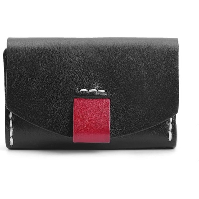 Delis Дамски обувки Anara PT1250, естествена кожа, черни/червени (PT1250)