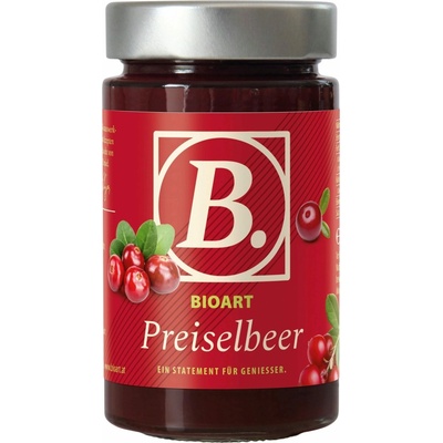 BioArt Bio brusinkový džem se sníženým obsahem cukru, ve skleničce - 250 g