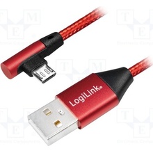 Logilink CU0149 USB 2.0, USB A vidlice, USB B micro zástrčka (úhlová)