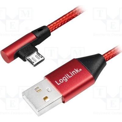 Logilink CU0149 USB 2.0, USB A vidlice, USB B micro zástrčka (úhlová)