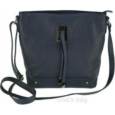 Sydney crossbody kožená kabelka modra