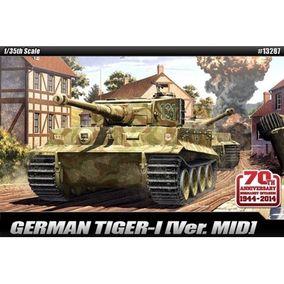 Academy Model Kit tank 13287 TIGER I MID VER. Anniv.70 Normandy Invasion 1944 1:35
