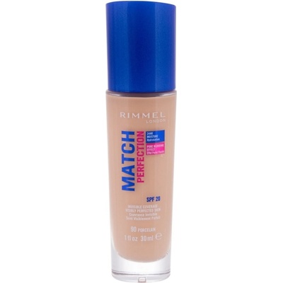 Rimmel London Match Perfection SPF20 make-up 90 Porcelain 30 ml – Zboží Dáma