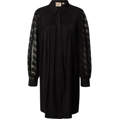 VILA ROUGE Рокля тип риза 'liya' черно, размер 38