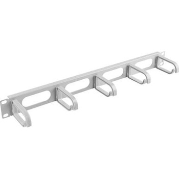 Lanberg 19" cable management AK-1205-S panel 5 rings - type b 1U, grey (AK-1205-S)