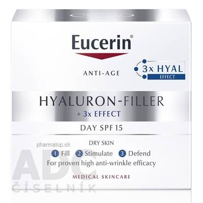 Eucerin Hyaluron - Filler Intenzívny vypĺňajúci denný krém proti vráskam pre suchú pleť 50 ml