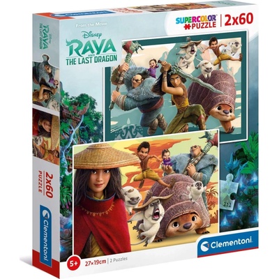 Clementoni Raya a drak 2x60 dielov
