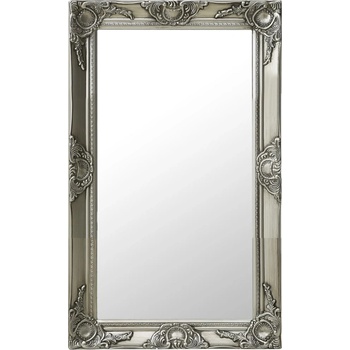 vidaXL Стенно огледало, бароков стил, 50x80 см, сребристо (320322)