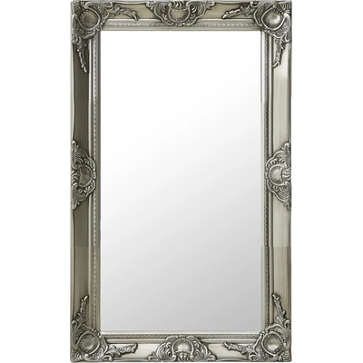 vidaXL Стенно огледало, бароков стил, 50x80 см, сребристо (320322)