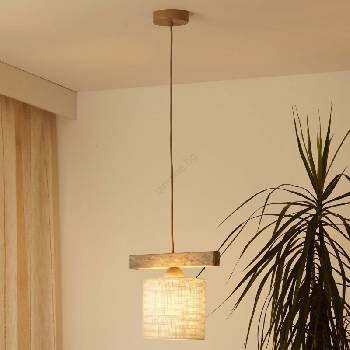 Brilagi - Пендел FOREST 1xE27/15W/230V бор/кафяв/кремав (BG1720)