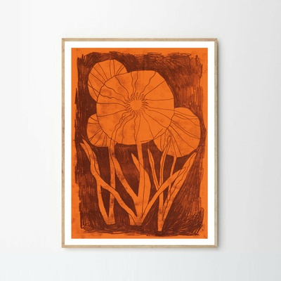 Moikka Plagát Blue Lady by Stine Belden Røed 50x70cm