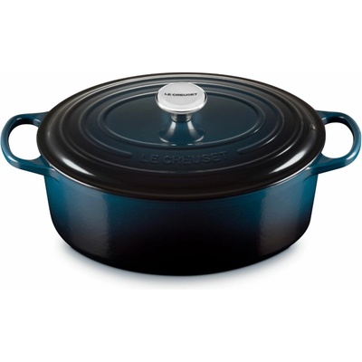 Le Creuset Kastrol SIGNATURE 31 cm, 6,3 l, oválný, NUIT, litina