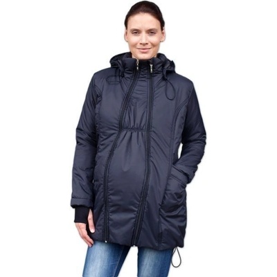 Jožánek zimná bunda pre tehotné nosiacie vyteplená čierna