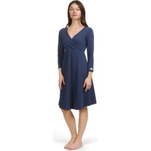 Moniel košilka/šaty kojící Navy Blue modrá s dlouhým rukávem