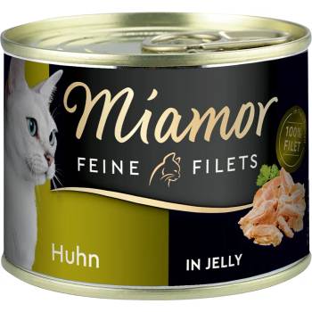 Miamor 6х185г Miamor Fine Fillets, консервирана храна за котки - пиле в желе