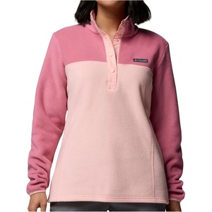 Columbia Дамски поларен пуловер Columbia Women's Benton Springs 1/2 Snap Pull Over II Fleece jumper - Pink Sand / Rosette - размер XS (105-5261-1611)