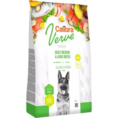 Calibra Dog Verve GF Adult M & L Salmon & Herring 100 g