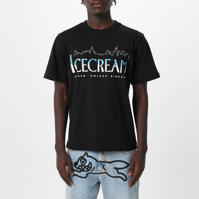 ICECREAM Тениска ICECREAM Cityscape T-Shirt - BLACK