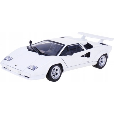 Welly Kovový model Lamborghini Countach LP 5000 S biele well24112w 1:24