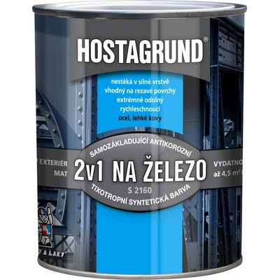 Barvy a laky Hostivař Hostagrund S2160 0910 hliníkový 0,6L