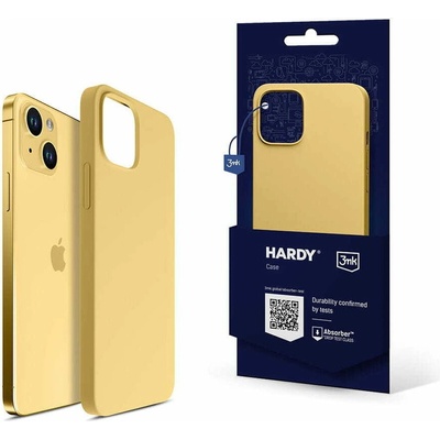 3mk Protection Калъф за Apple iPhone 15 Plus, силиконов, 3MK Hardy Case, жълт