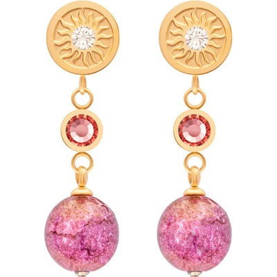 Preciosa náušnice s práskanými perlemi Rosina 7372Y69