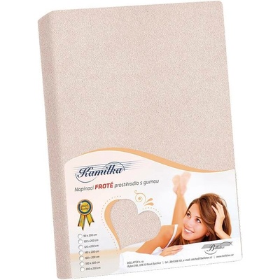 Bellatex prostěradlo froté růžové 140x200