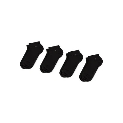 Tom Tailor Комплект 4 чифта къси чорапи унисекс 9415 Черен (9415)