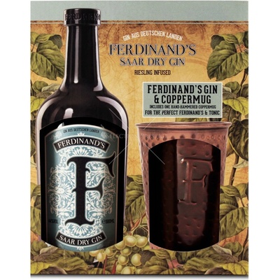 Ferdinand's Saar Dry Gin 44% 0,5 l (dárkové balení 1 sklenice)