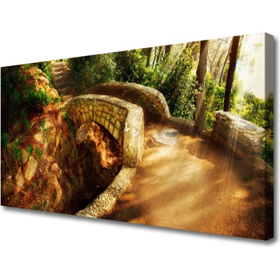 Obraz Canvas Most stromy architektúra 100x50 cm