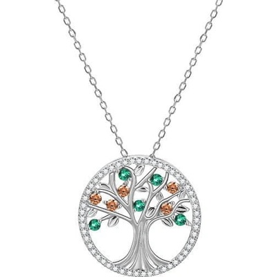 Beneto Strieborný náhrdelník so stromom života AGS1139 / 47