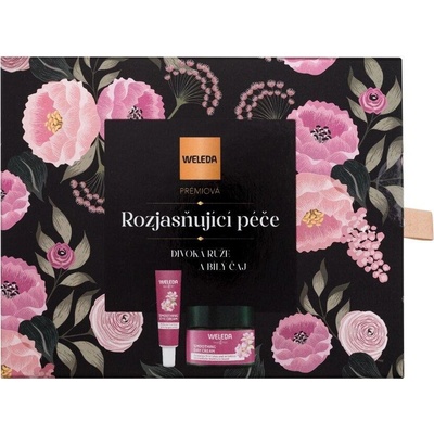 WELEDA Divoká růže a Bílý čaj Rozjasňující denní krém 40 ml + oční krém Divoká růže a Bílý čaj 12 ml dárková sada