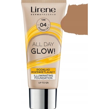 Lirene Vitamin C rozjasňujúci fluidný make-up pre dlhotrvajúci efekt 04 Tanned 30 ml