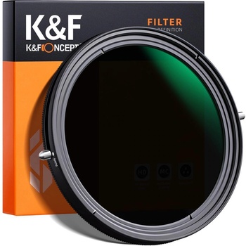 K& F Concept 77мм -2в1 Nano L CPL+Variable Fader NDX ND2-ND32, 5-Stops , 3.13%