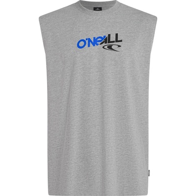 O'Neill Мъжки потник с широка презрамка O'Neill Essentials 90's Graphic Tanktop Tank top - Silver Melee (216-8487-0113)