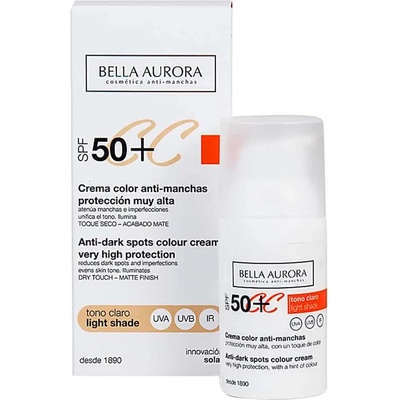 Bella Aurora Anti-Dasrk Spot Colour Cream SPF50+ 30ml - White (Light Tone)