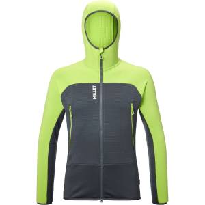 Millet Мъжко поларено яке Millet Fusion Grid Hoodie Fleece jacket - Macaw Green / Tarmac - размер XXL (005-3492-0716)