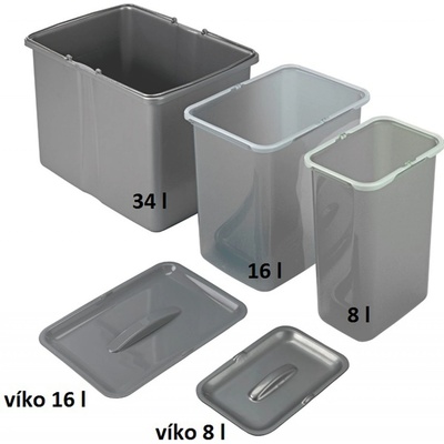 Sinks EK9092 samostatný koš 34l