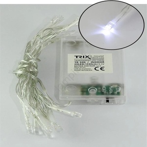 Baterie Centrum LED коледен гирлянд 20xLED/2 функции 2, 4m студено бяло (BC0227)