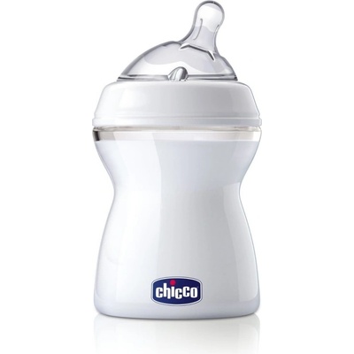 Chicco Бебешко шише Chicco - Natural Feeling, силиконов биберон, 2 капки, 250 ml (N0202)