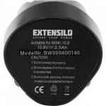 EXTENSILO Батерия за Makita BL1013, 10.8 V, 2.5 Ah (888400146)
